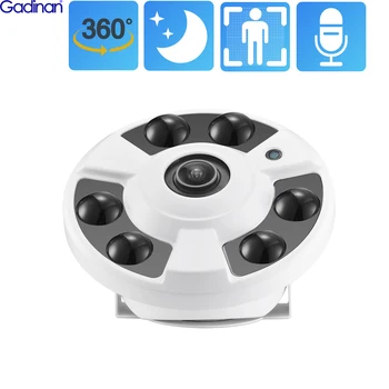 8MP CCTV POE IP Fisheye 4K Panoramic Camera Indoor Waterproof Wide Angle View 5MP 4MP Dome One-Way Audio Security Surveillance 1