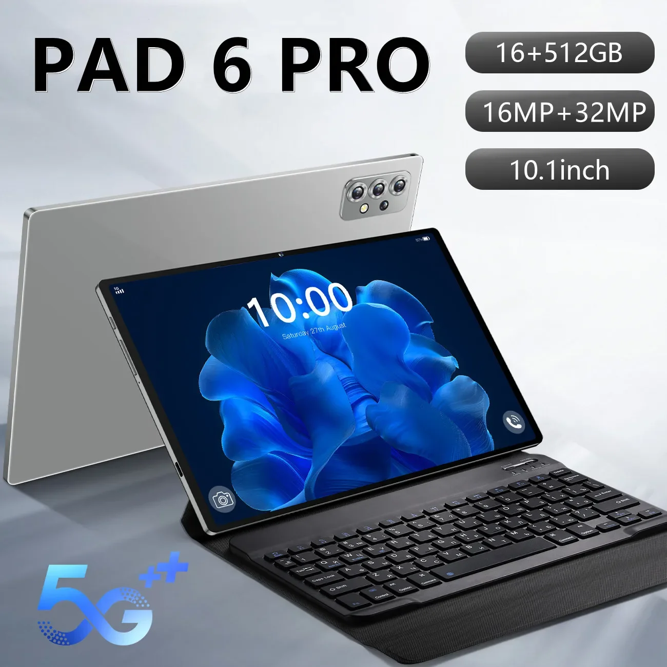 Versione Globale Nuovo Pad 6 Pro Tablet Android13 10.1 Pollici 16Gb 512Gb 5G Dual Sim Telefonata Gps Bluetooth Wifi Google Tablet Pc