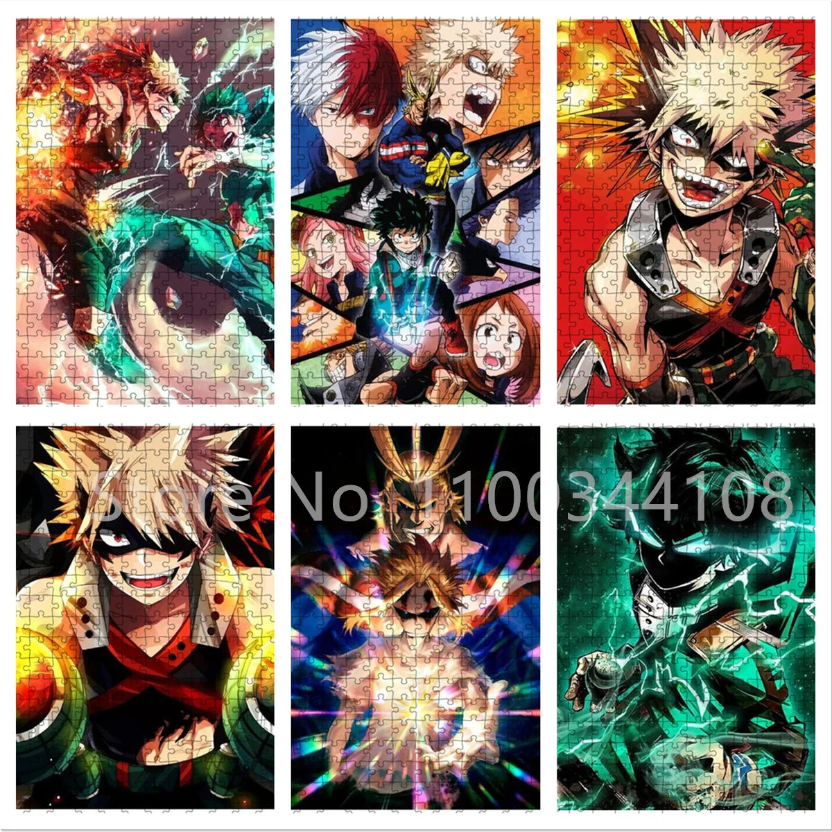 

Классический японский аниме-пазл My Hero академия, пазл для взрослых, 1000 штук, пазл для детей, обучающие игрушки для декомпрессии, подарок
