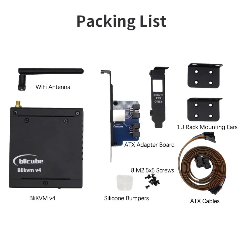 BliKVM V4 Allwinner H616 Soc KVM IP ġ, PoE HDMI ȣȯ   , PiKVM  PoE  DC WiFi, ٱ