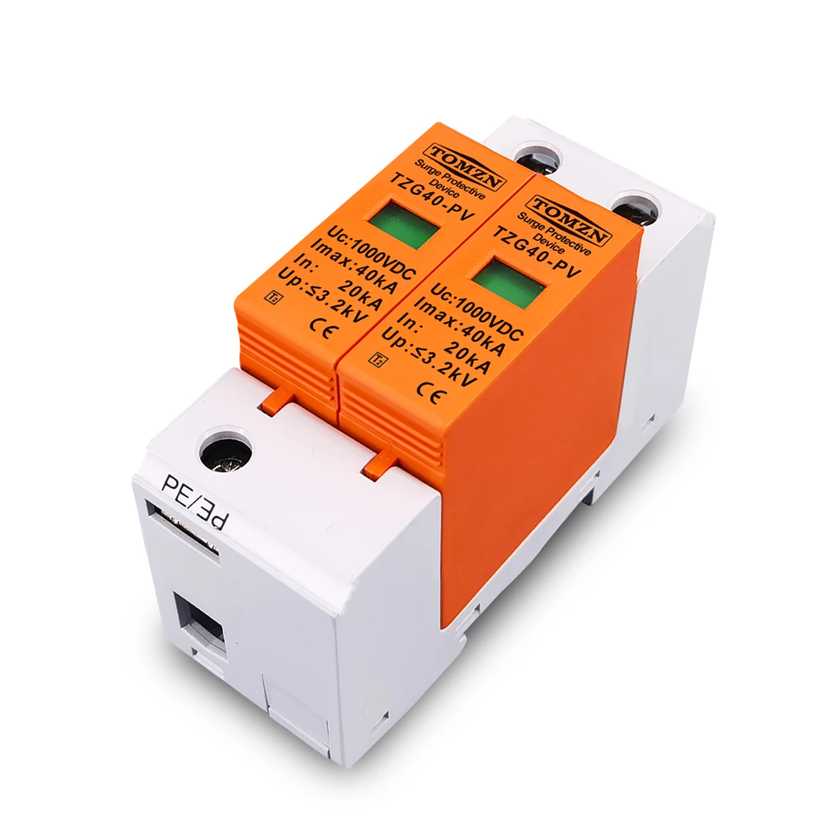 TOMZN SPD DC 1000V 800V 600V 500V 20KA~40KA House Surge Protector Protective Low-voltage Arrester Device