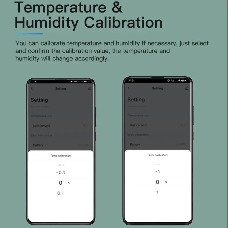 Temperature Humidity Sensor Tuya Smart Wireless Mini Bluetooth-Compatible APP Remote Control Thermometer Hygrometer 2PACK