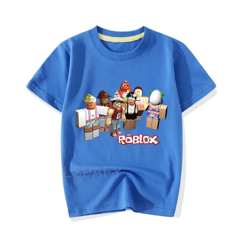 New Children Tshirt Cartoon ROBLOX Game Printing Kids Clothes Summer White  Tops Fashion Boys/girls T Shirt Clothing - AliExpress