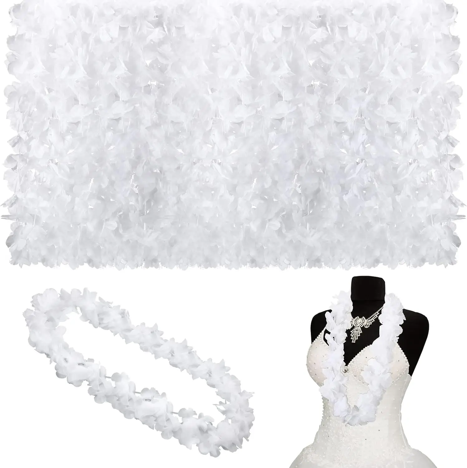 Luau Chaîne De Fleurs Décorative Hawaïenne Avec Collier