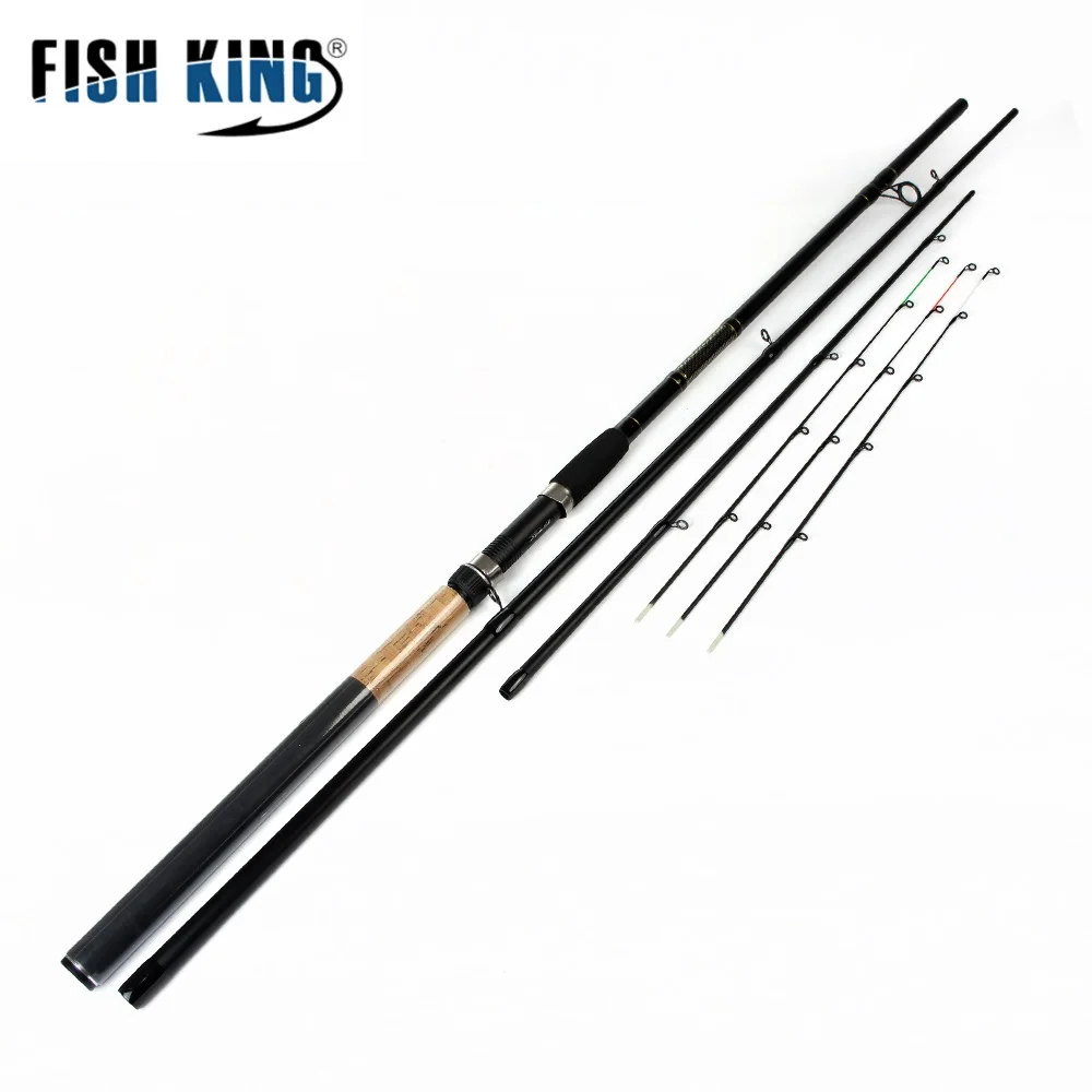 

FISH KING 3.3M 3.6M 3.9M Spinning Fishing Rod Carbon Fiber 60-120G Top Tips 3 Sections Feeder Rods EVA Handle Carp Fishing Rod