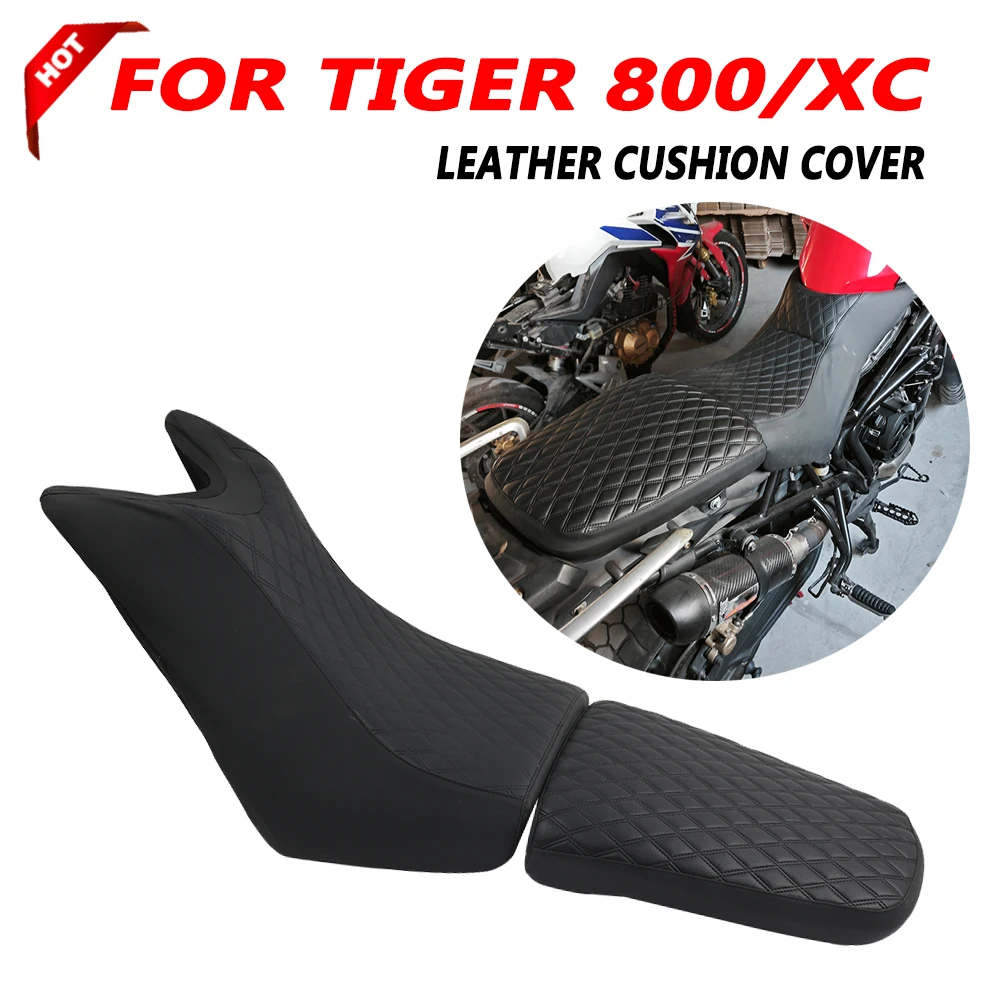 For Triumph Tiger800 Tiger 800 XC XR Motorcycle Accessories Leather Seat Case Waterproof Wear-resistant Cushion Protector Cover