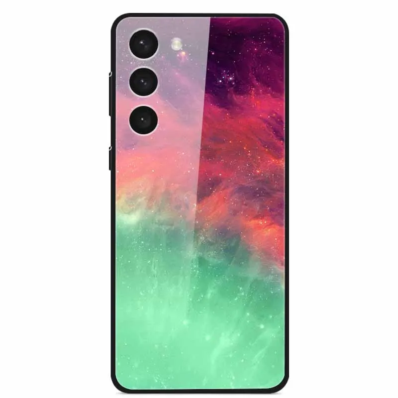 Premium Tempered Glass Case with Space-Themed Design and Enhanced Bumpers