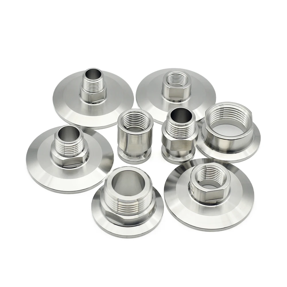 Encaixe de Tubulação de Rosca Interna e Externa Homebrew Adapter Npt Bsp 25.4 mm 50.5 mm 64 Milímetros Aço Inoxidável 304
