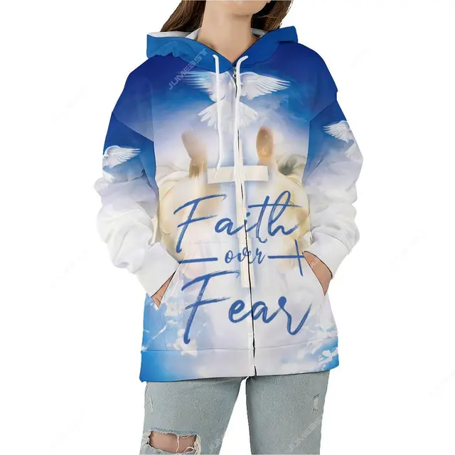 Jumeast Christian Jesus 여성 지퍼 후드 페이셜 오버 피어 3D 프린트 남성 후드 티 스웨터