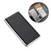120mm Leather cigarette case Metal iron cigarette case Cigarette accessories 6