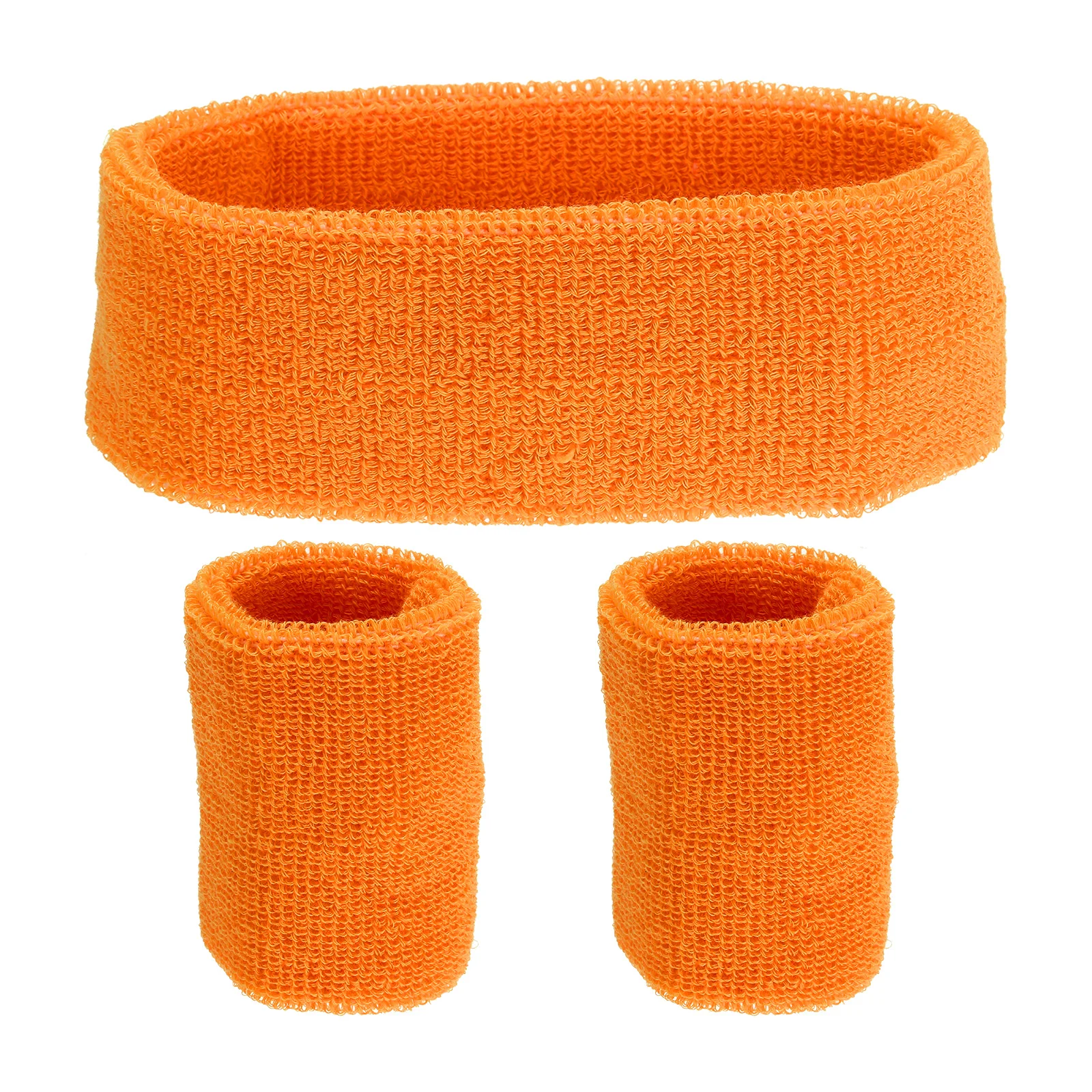 Uxcell 7 "x 2" Set di fasce per il sudore Set di polsini per capelli in spugna sportiva Set di fasce per la testa che assorbono l'umidità e assorbono il sudore per donne e uomini