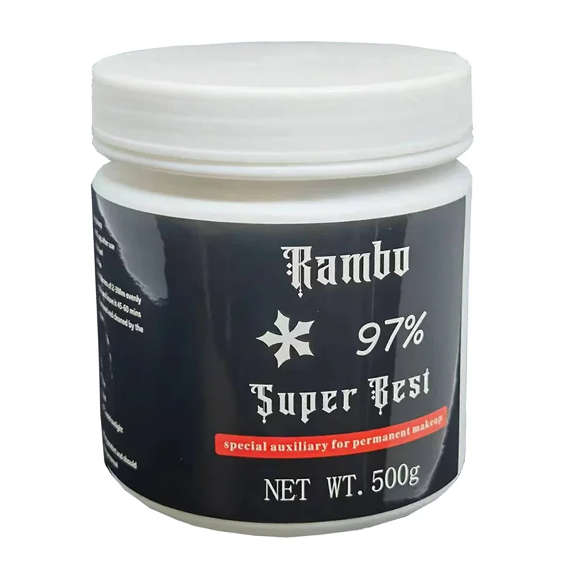 Rambo Tattoo Cream Permanent Makeup Eyebrow Lips Microblading Piercing Auxiliary Cream 500g tattoo cream,tattoo supplies,tattoo makeup supplies