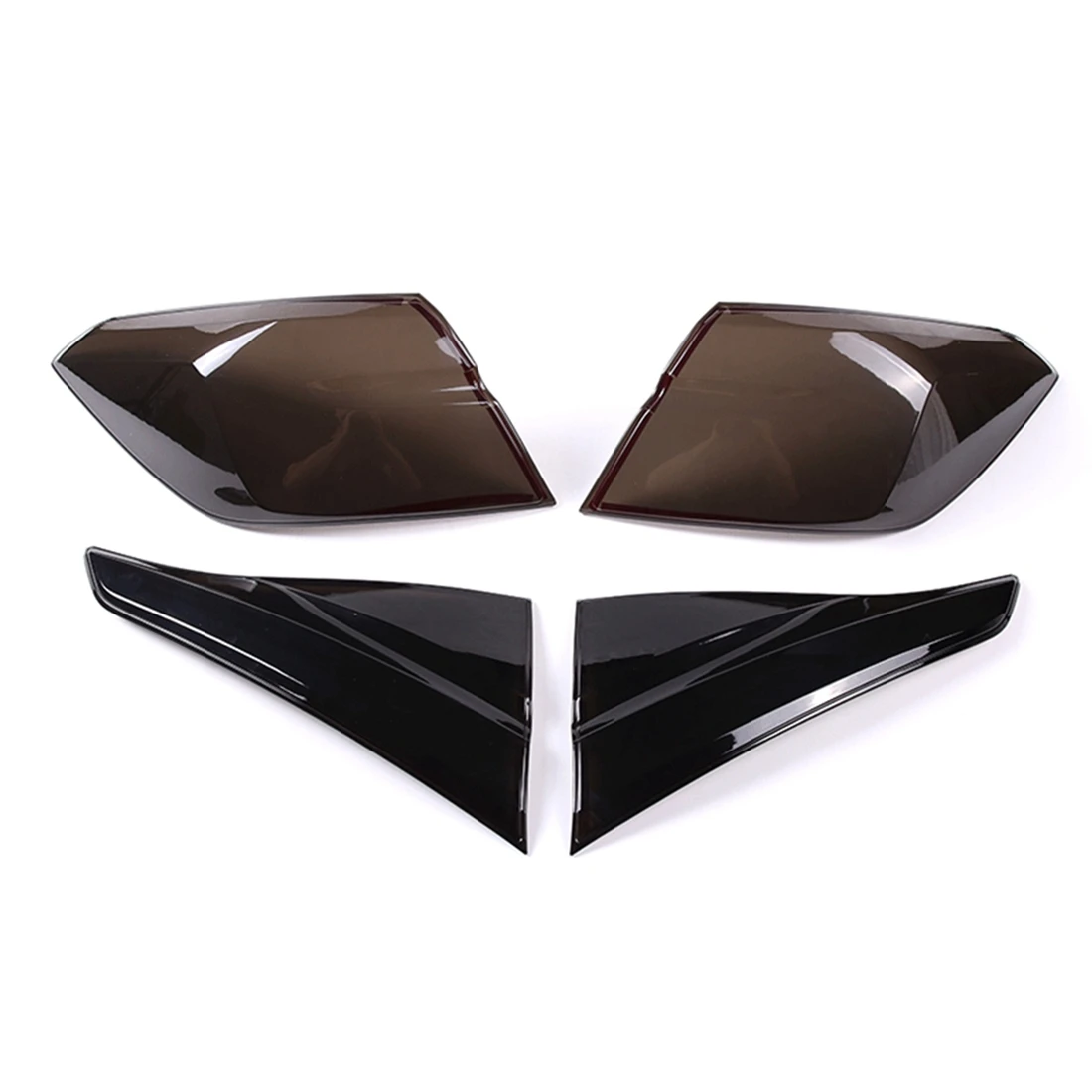 

For Honda Civic 11Th Gen 2022 Taillight Trim Car Tail Light Cover Rear Lamp Cover Accessories, ABS Smoked Black