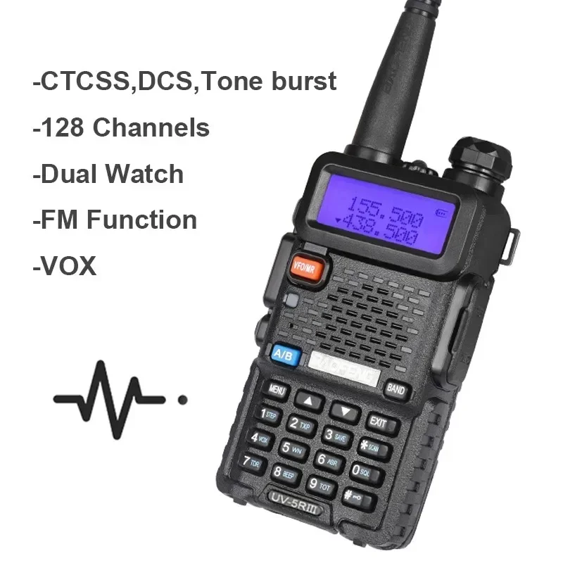 4PCS Baofeng Walkie Talkie UV 5R 8W Ham Radio Long Range Walkie Talkies Dual Band Handheld Two Way Radio with 3800mAh Battery 2