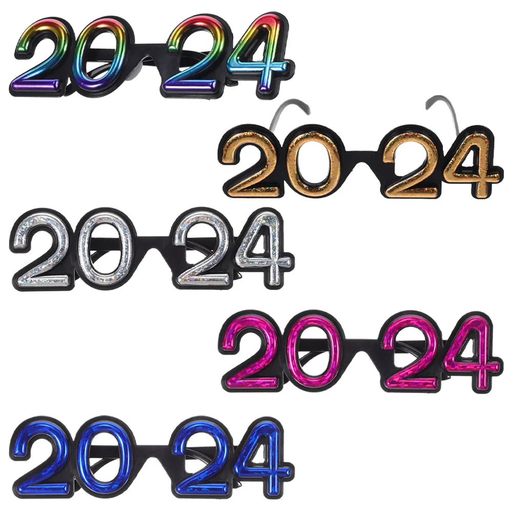 

New Year Eyeglasses Photo Props Celebration Eyeglasses Party Favor Costume Eyeglasses New Year's Eve Party Decoration