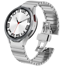 Premium Stainless Steel Metal Watch Strap - Adjustable Band - Watch 4 Classic 42mm (Silver)