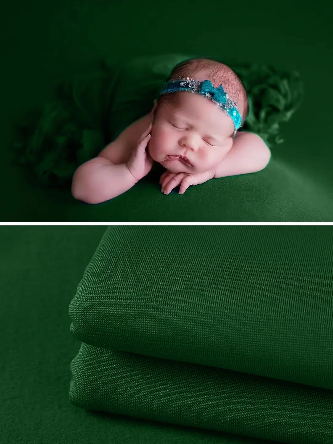 Luxurious Newborn Photography Wrap Blanket & Backdrop Set