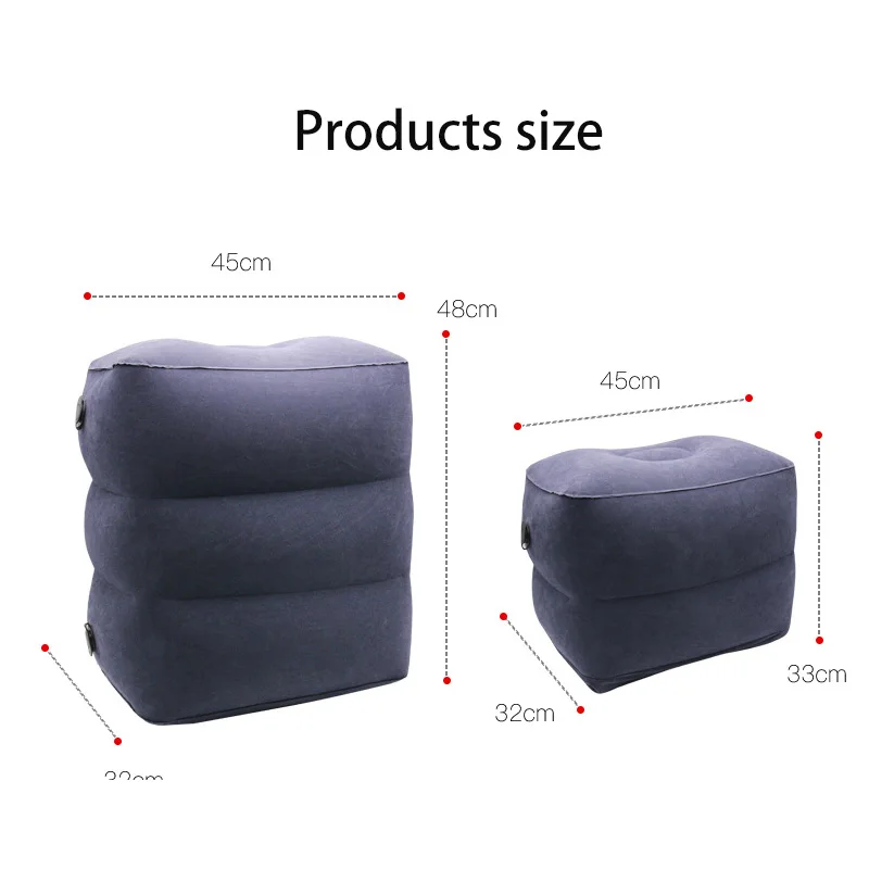 Inflatable Footrest Footstool Airplane High Speed Train Sleeping Chair For Car Office Home Outerdoor Comfortable Accessories