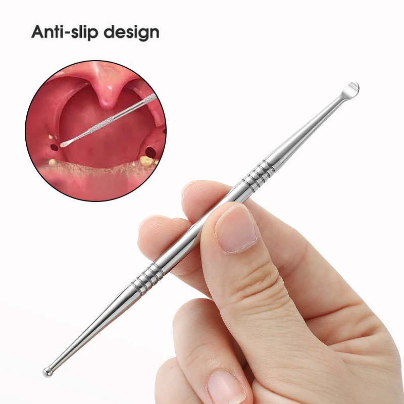 Tonsil stone remover 1Pc tonsil stone removal ear wax remover tool stainless steel remover mouth cleaning care tools tonsil stone health care