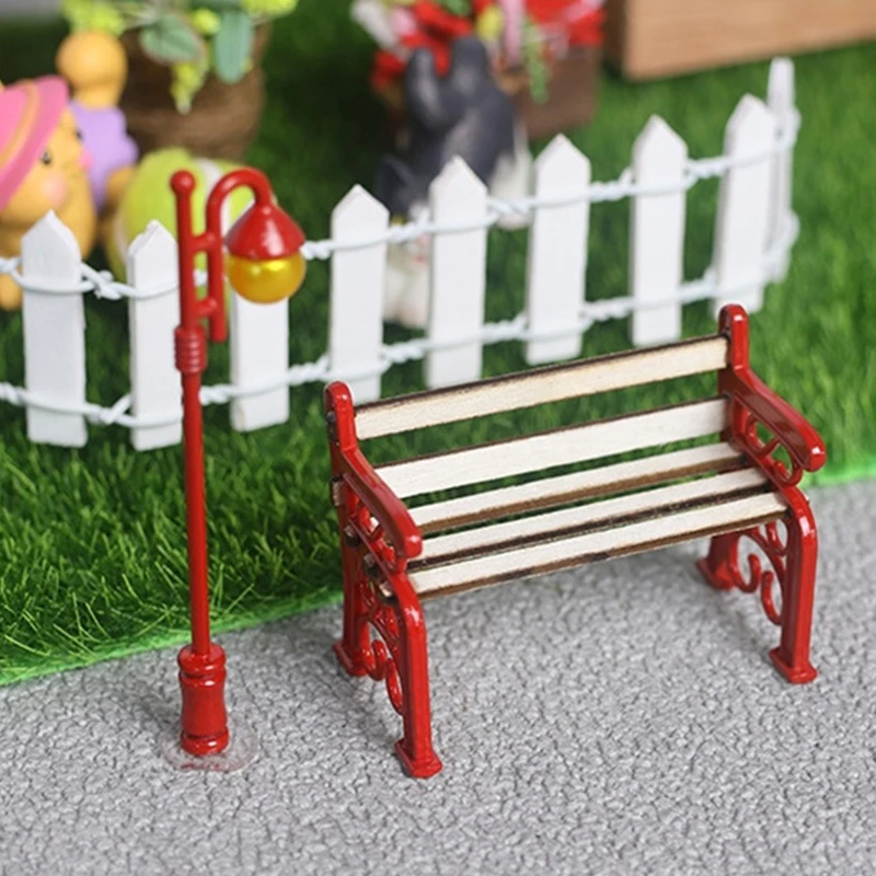 3 attrezzi da giardino per case delle bambole in miniatura 1:12 per