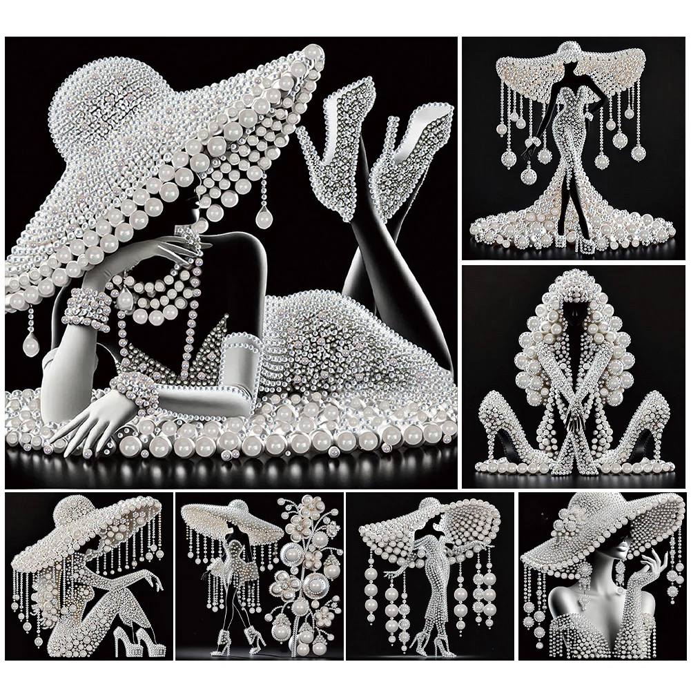 5D DIY Diamond Painting Kit Elegant Lady Decor Partial Special Shaped Drill DIY Creative Handmade Crafts Home Art Decor 30*30cm