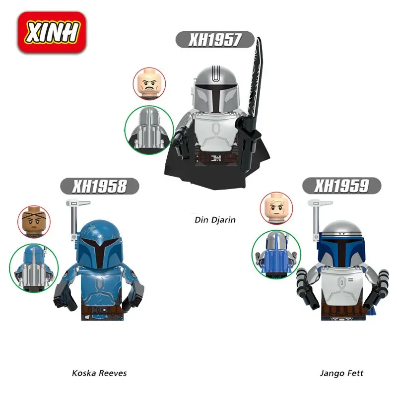 

star warsXH1957 Clone Soldier Mini Robot Figure Building BricksBB8 Small Particle Building Blocks Toys Boy Anime Figure