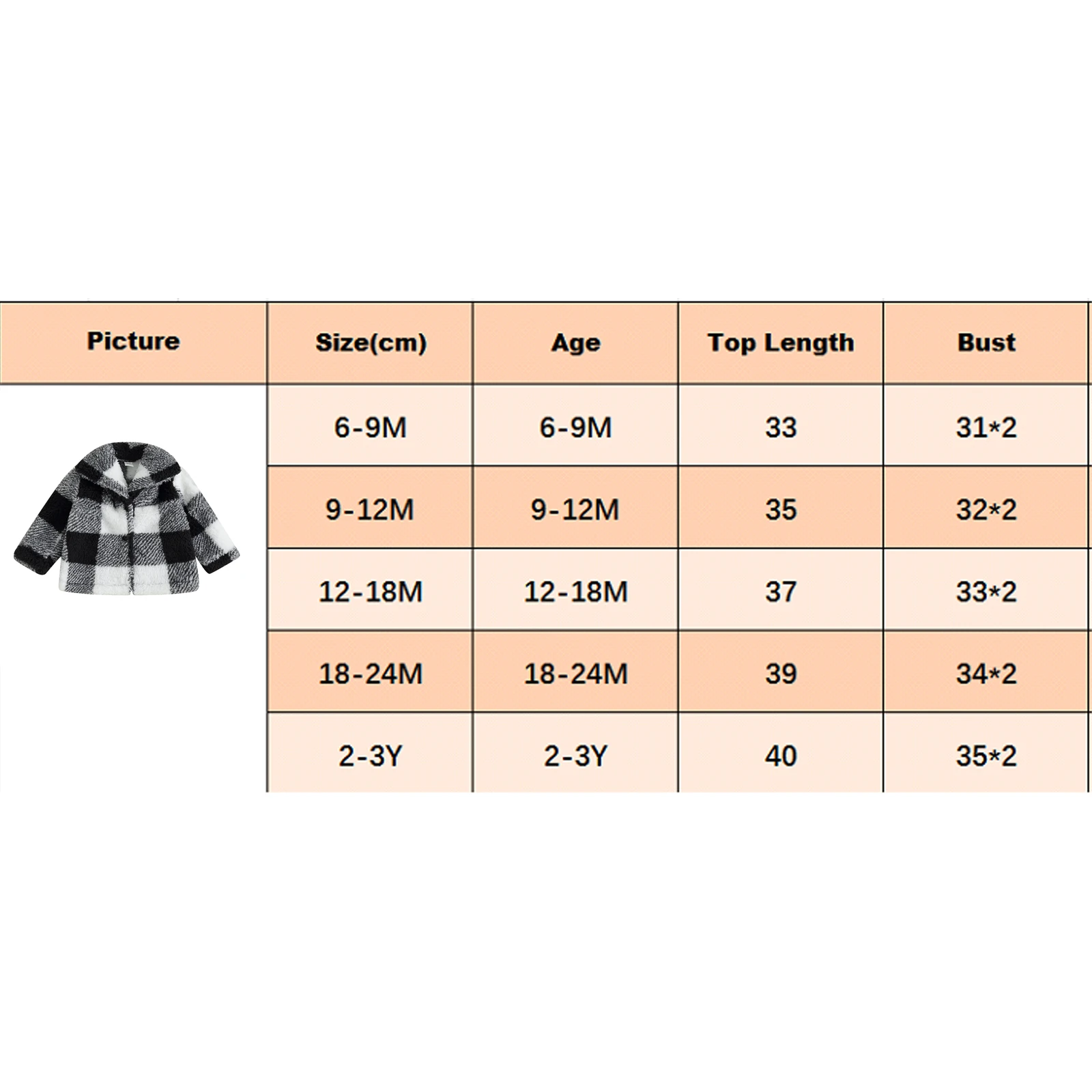 Children Plaid Plush Jacket For Baby Boys Girls Fall Winter Long Sleeve Button Cardigan Coat Outerwear Fleece Cardigan Clothing