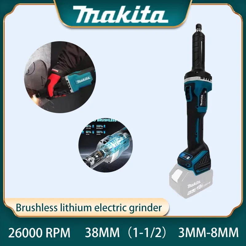 Makita Brushless Die Grinder 4-Speed Angle Grinder Cordless Handheld Grinding Machine Polishing Rotary Electric Engraving Tool 2