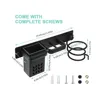 Wall-mounted Hair Dryer Holder Bathroom Storage Rack Multi-functional Space-saving Storage Box for Hair Care Tools 6