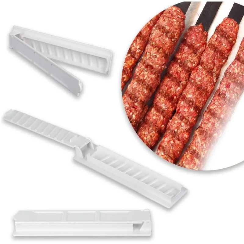 Kabab Koobideh Skewers Kabob Maker Machine Stainless Steel Grilling BBQ Skewer for Barbecue Newbie Turkish Kebab barbecue skewers bbq grilling accessories kebab maker