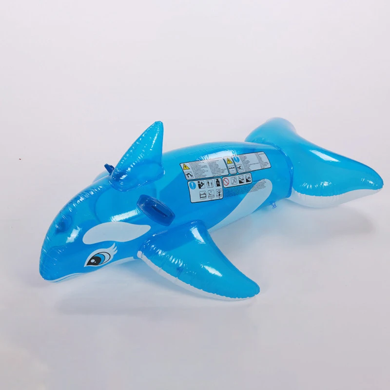 Water Blue Whale Dolphin Adult and babies Mount Large inflatable swimming circle toy water riding horse Little Whale Rider 5