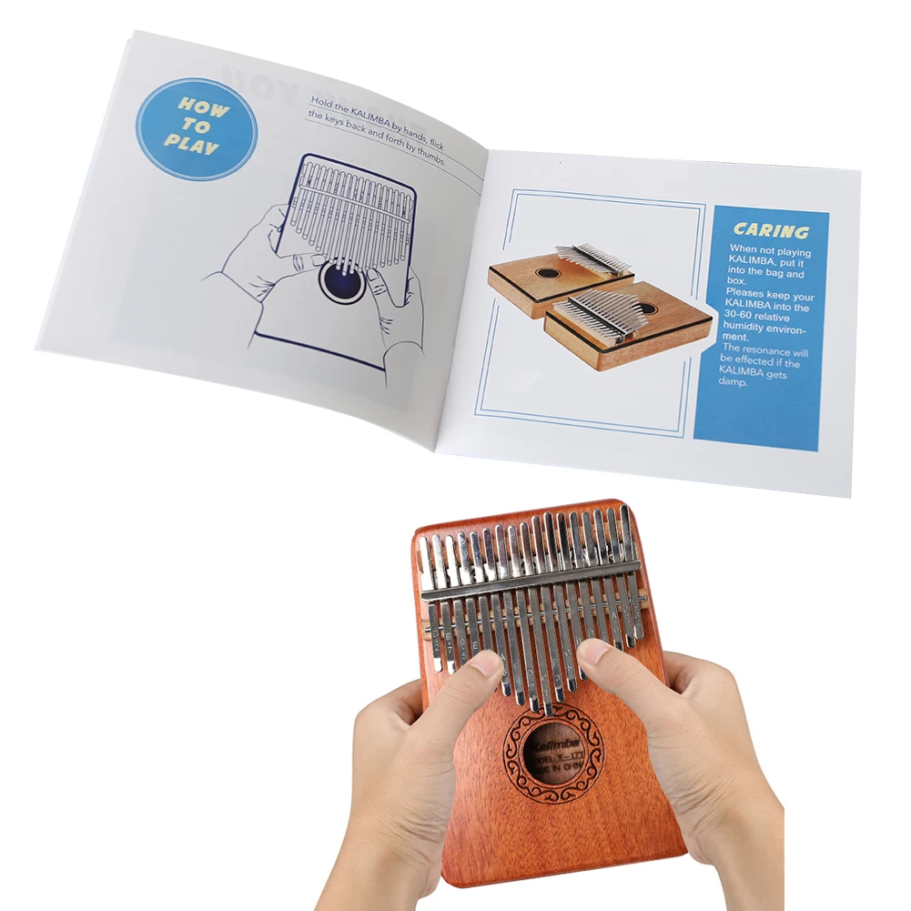 Kalimba Thumb Piano Learning Book Instrument Guide Musical Enjoyable Instrument Supplies Music Lover Beginners Kid musical instrument