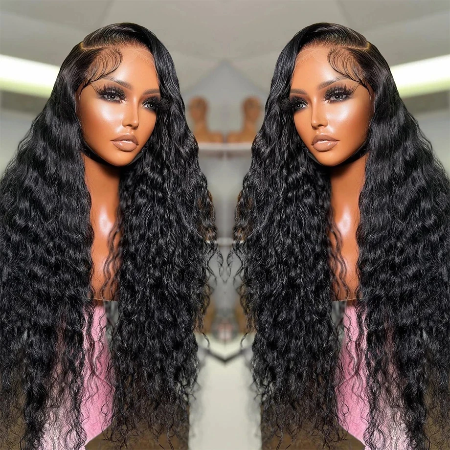 

Water Wave Hd Lace Front Wig 13x6 Lace Frontal Human Hair Wigs 16-30 Inch Deep Wave 180 % Human hair Wigs for Black Women