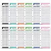 Budget Binder Sheets A6 Binder Stickers for Pockets Daily Budget Record Notes Binder Papers Category Sticker Labels 4