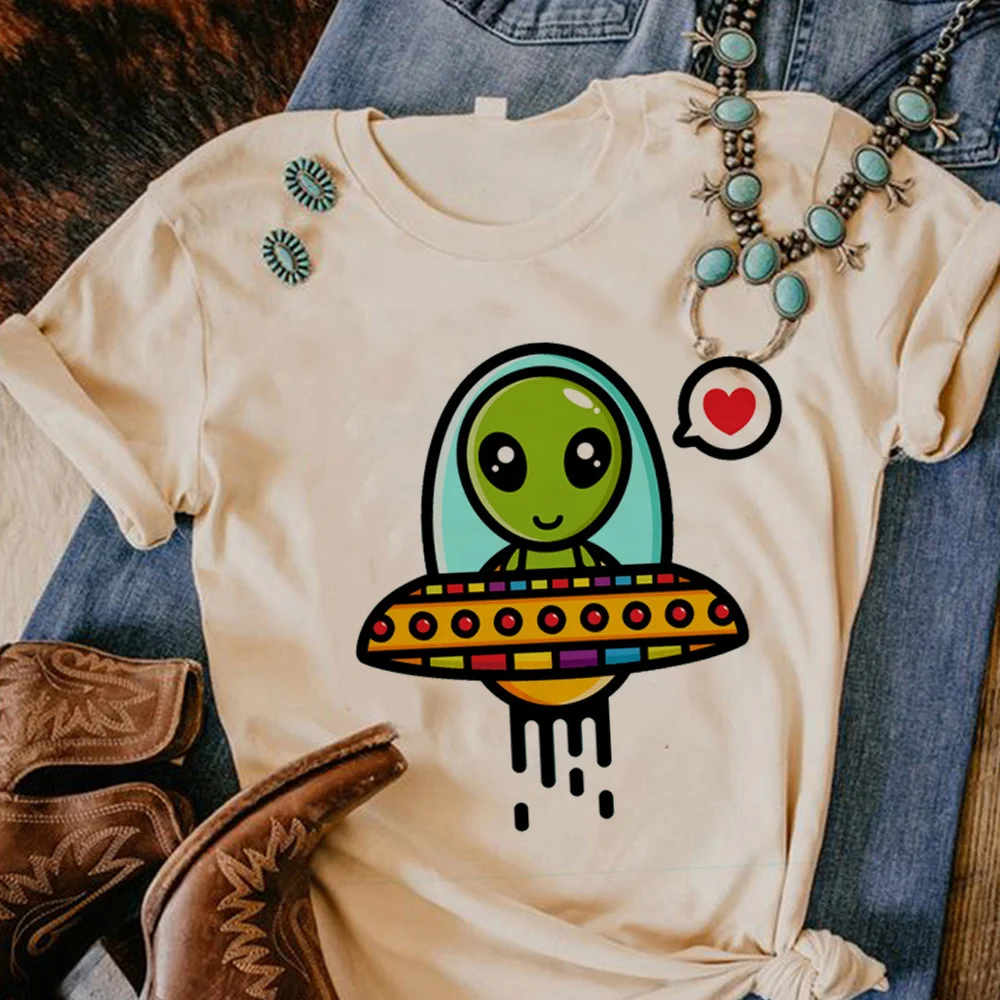 

Alien t shirt women Y2K top girl harajuku designer 2000s clothes