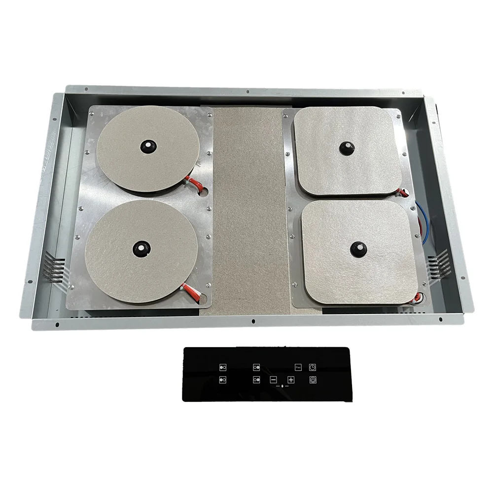 Invisible Induction Bob Home Appliances 4 Burners Black Glass Panel Hidden Induction Cooker