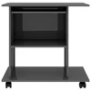 Computer Desk ,High Gloss Gray 31.5"x19.7"x29.5" Engineered Wood,Computer Desks 4