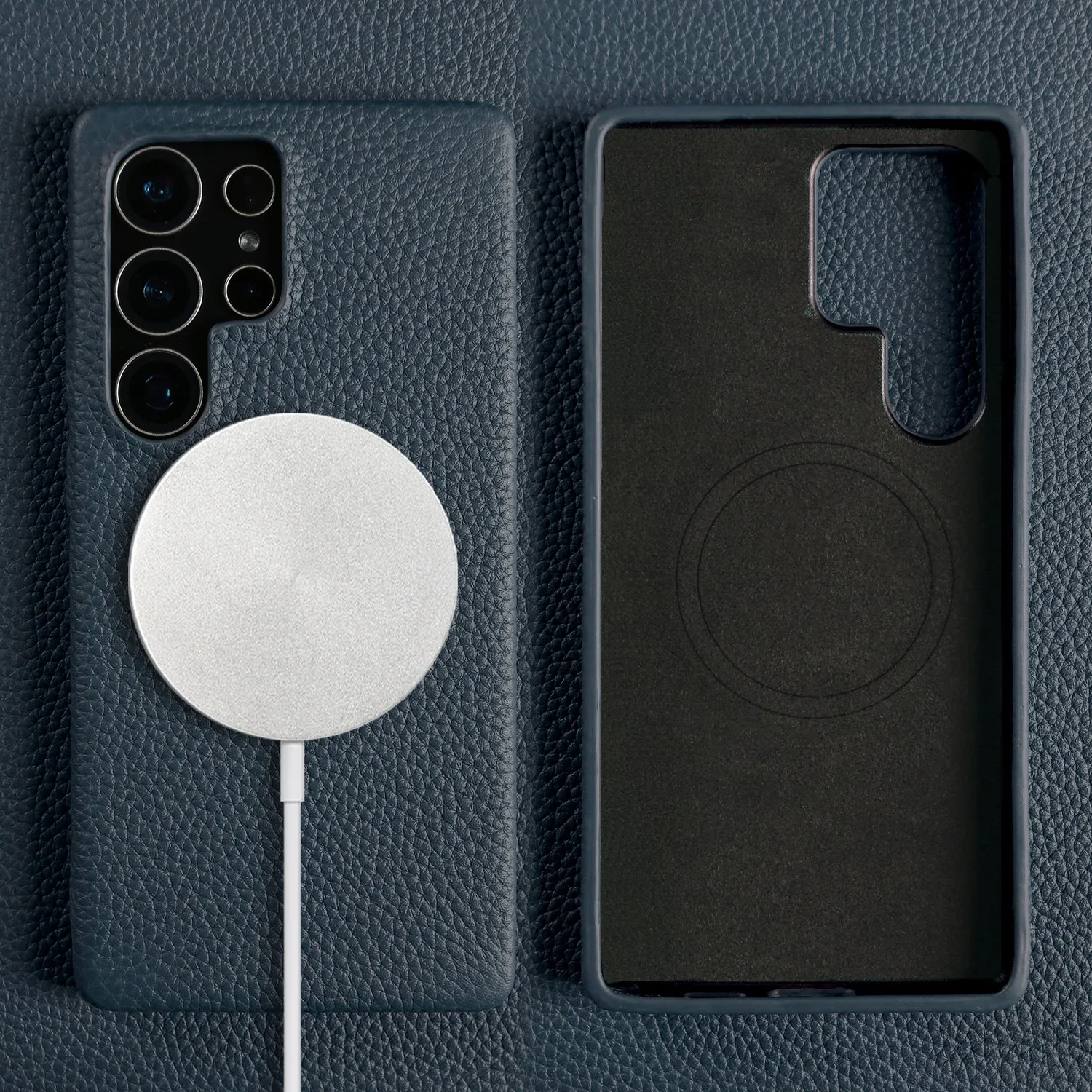 Premium Genuine Leather Magnetic Case