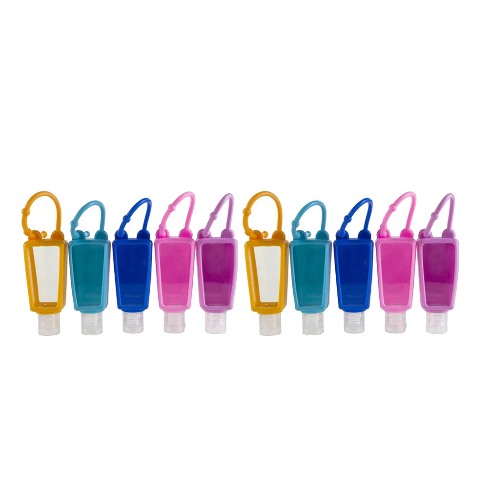 

10 Sets Portable Bottle Liquid Containers Travel Toiletries Household Lotion Hand Refillable Bottles Cream Filling