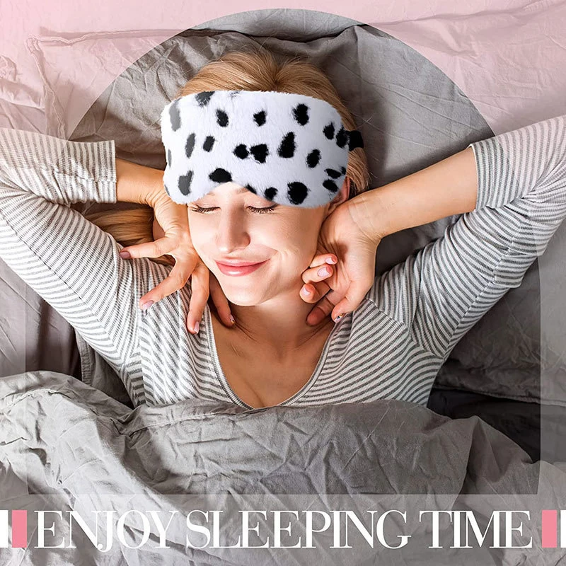 Sleeping Mask Sleeping Blindfold Soft Plush Eye Masks Cute Love Cloud Eye Cover Plush Mask Eyepatch Nap 2