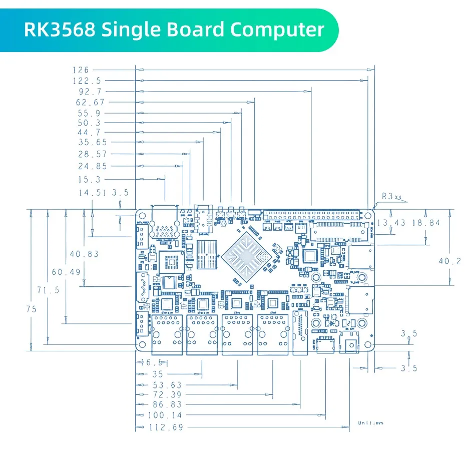TP-2N Rockchip RK3568 SBC ̱  ǻ  , Linux  ũ , Raspberry Pi ȣȯ 
