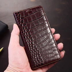 Genuine Leather Magnetic Wallet Cover - Moto Edge 50 Fusion (Coffee)
