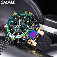 SMAEL Colorful Alloy Watch Men's Outdoor Sports Waterproof Multi functional Electronic Watch  8027 2