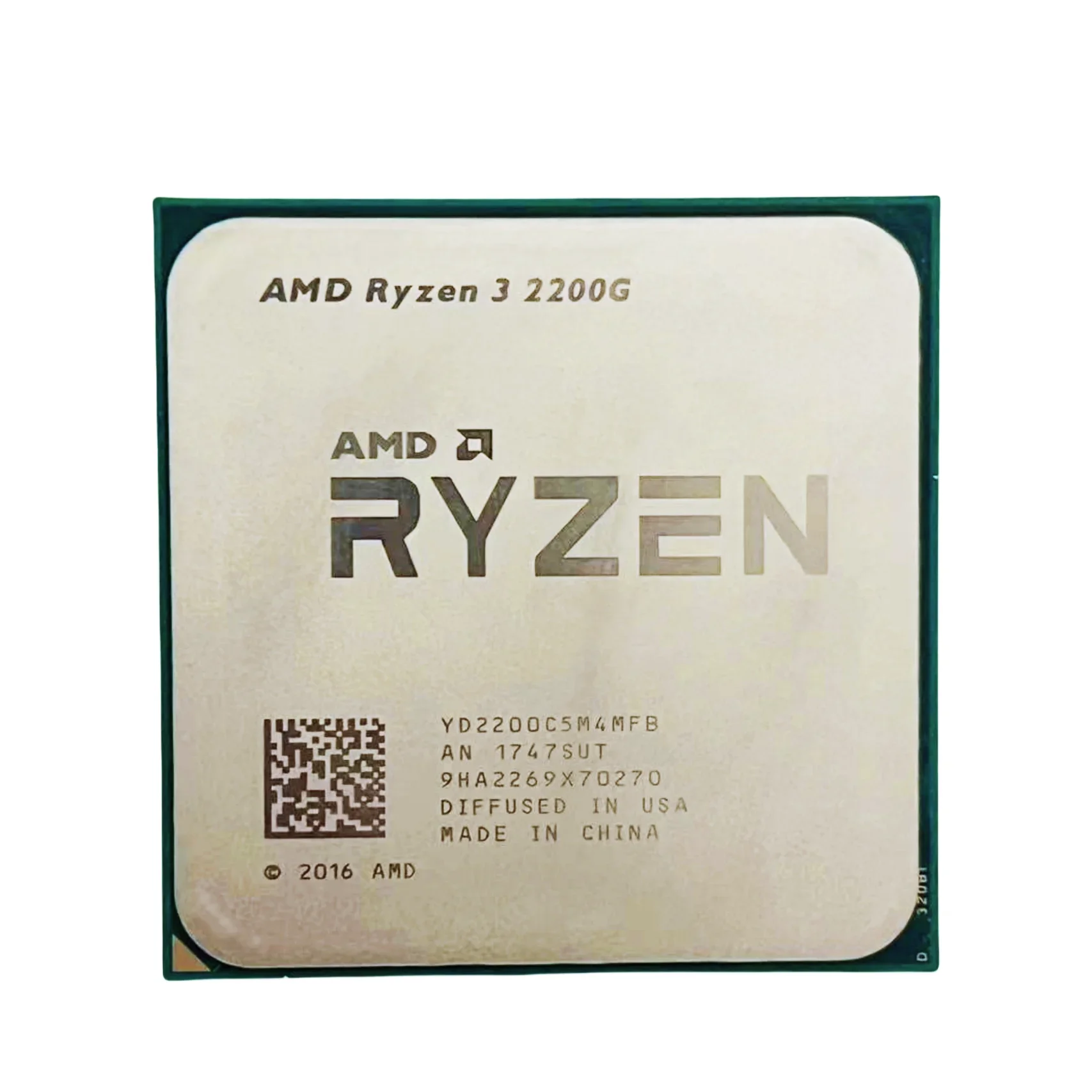 AMD 라이젠 3 2200G R3 2200G 4코어 4스레드 3.5GHz AM4 데스크탑 CPU (게이밍, 스트리밍, 일상 사용)