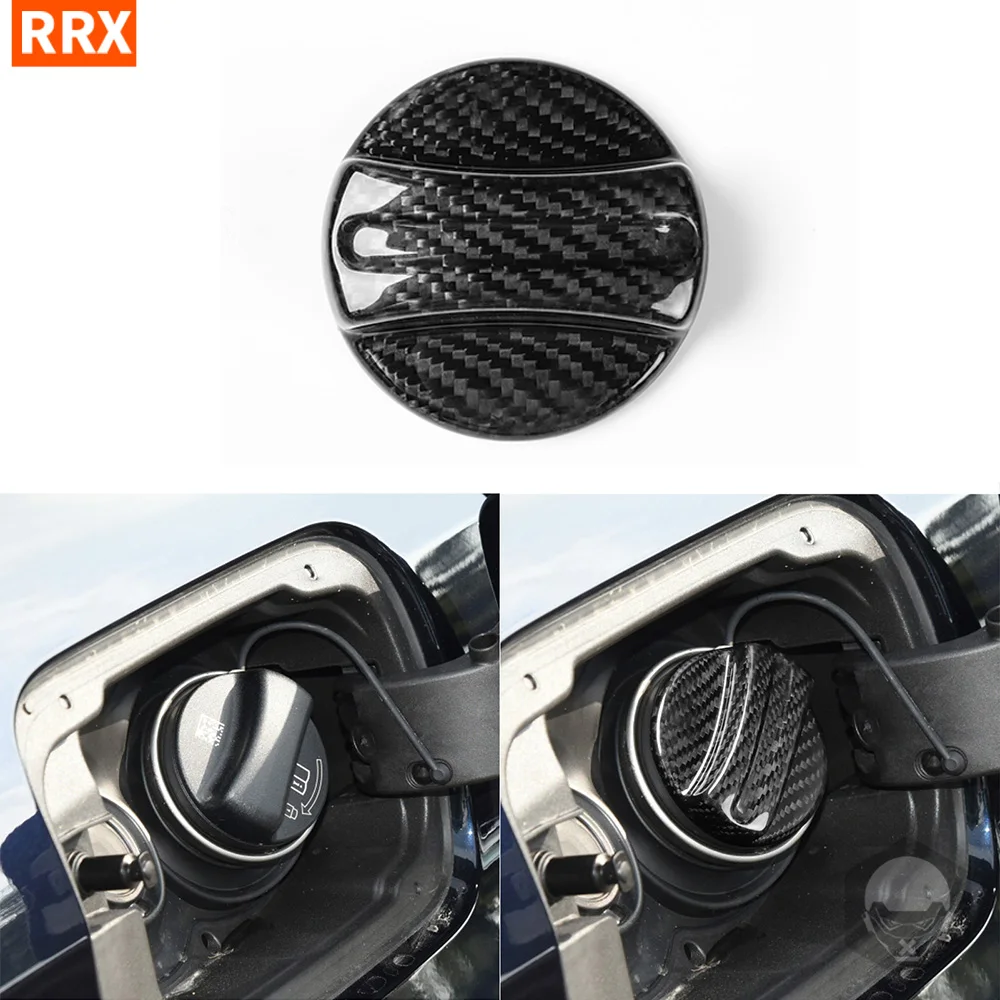 

For BMW E46 E60 E64 E90 F12 G30 G32 G38 All Series Universal Real Carbon Fiber Fuel Tank Knob Cover Car Decoration Accessories