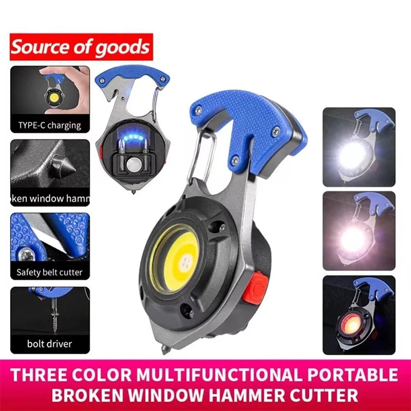 Rechargeable High Lumen Flashlight Keychain for Camping and Emergencies
