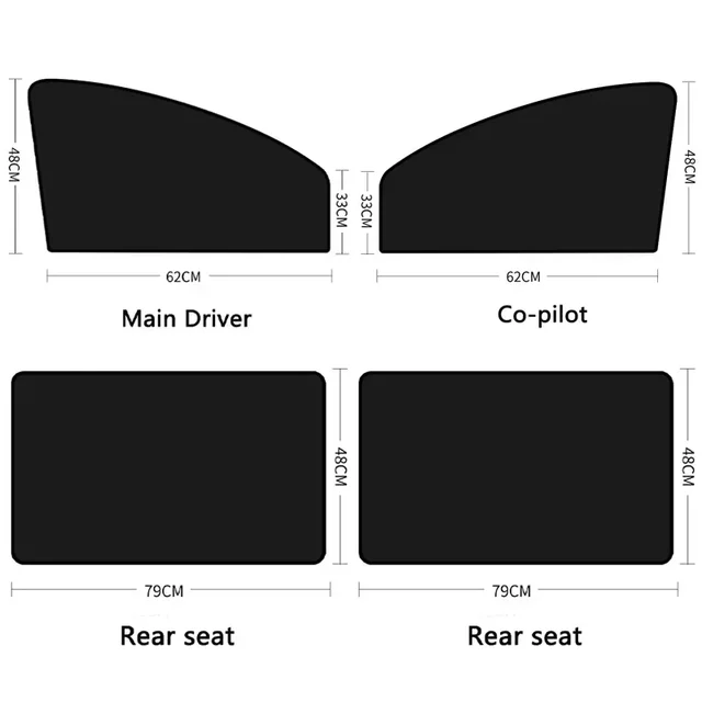 Magnetic Car Window Sunshade Cover Summer UV Protection Car Side Front Rear Window Mesh Curtain Protector Cover Auto Accessories 6