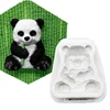Panda Bamboo Silicone Mold Sugarcraft Chocolate Cupcake Baking Mold Fondant Cake Decorating Tools 2
