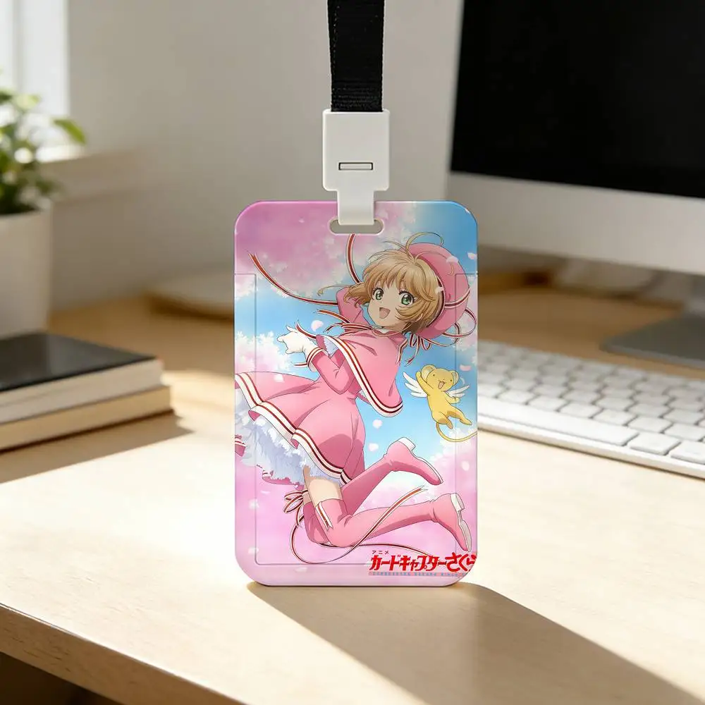 Schöner C-Cardcaptor Sakura Mädchen-Kartenhalter für Studenten, Campus-Essenskarten, öffentlichen Nahverkehr und U-Bahn – Detail 10
