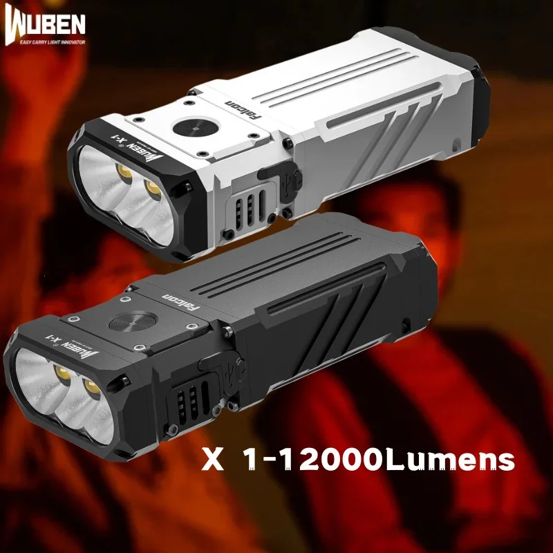 

WUBEN X-1 12000Lumens Type-C Rechargeable Flashlight